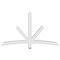 Ekena Millwork Alberta Architectural Grade PVC Gable Bracket, 72"W x 42"H x 4"D x 4"F, 14/12 Pitch GBP072X42X0404ALB00 - alternate 5